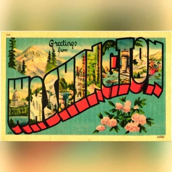 Source Unknown Other - 144. GREETINGS FROM WASHINGTON - Vintage Postcard
